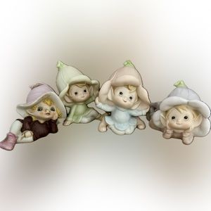 Vintage Homco fairies ceramic figurines
